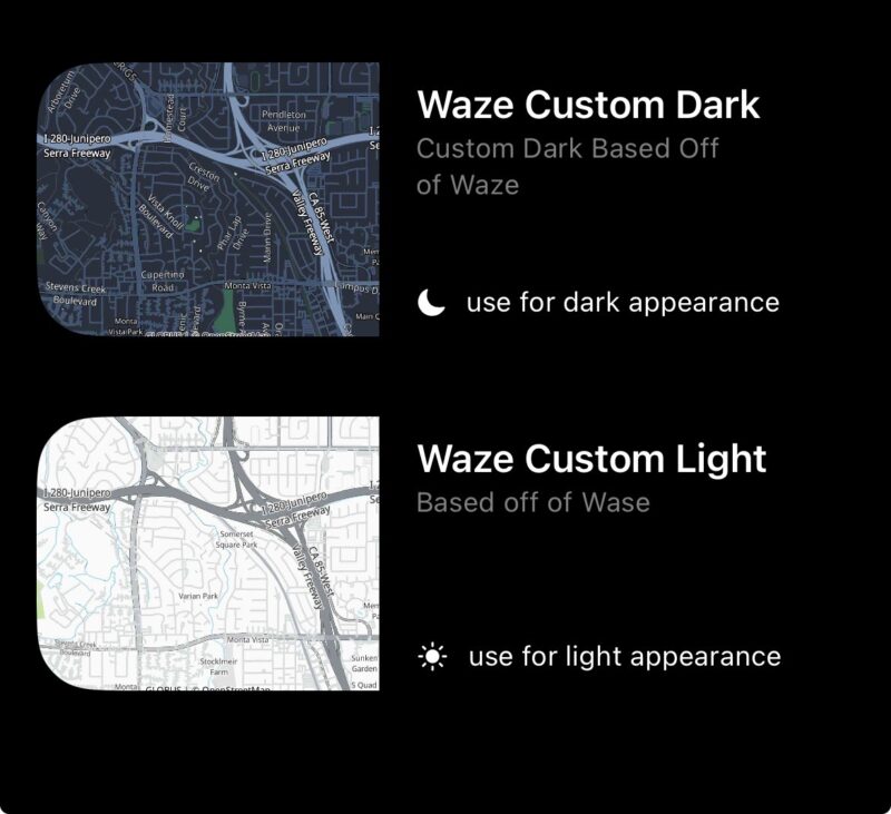 Waze color scheme
