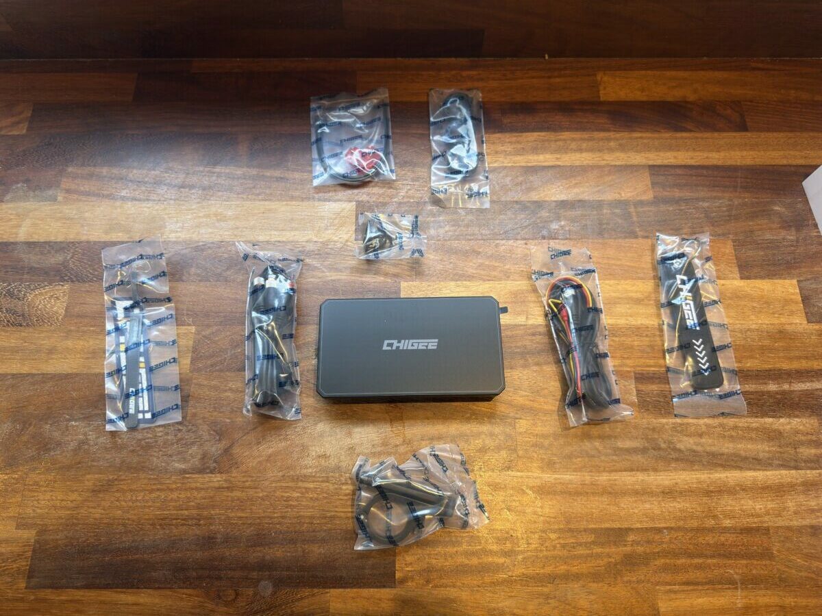 Chigee unit all laid out with wires